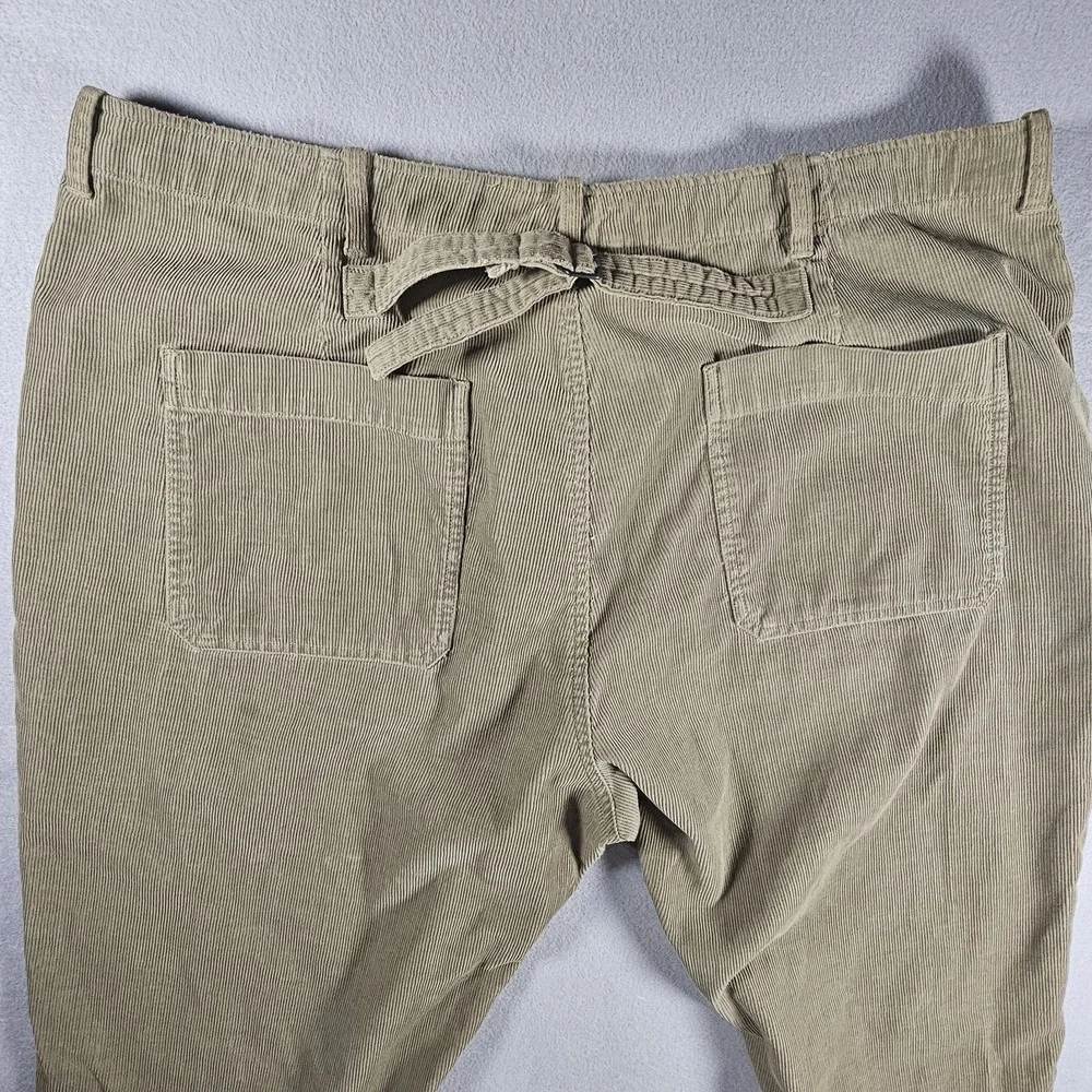 Polo Ralph Lauren Corduroy Pants Mens 42x30 Tan Khaki Button Fly Cotton Vintage